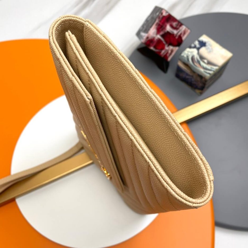 YSL CASSANDRE matelassé leather flap clutch