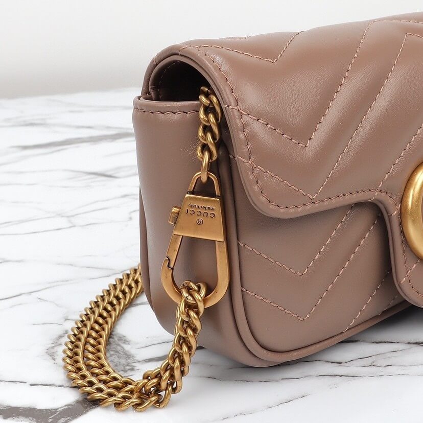 gg marmont matelasse leather S*per mini bag