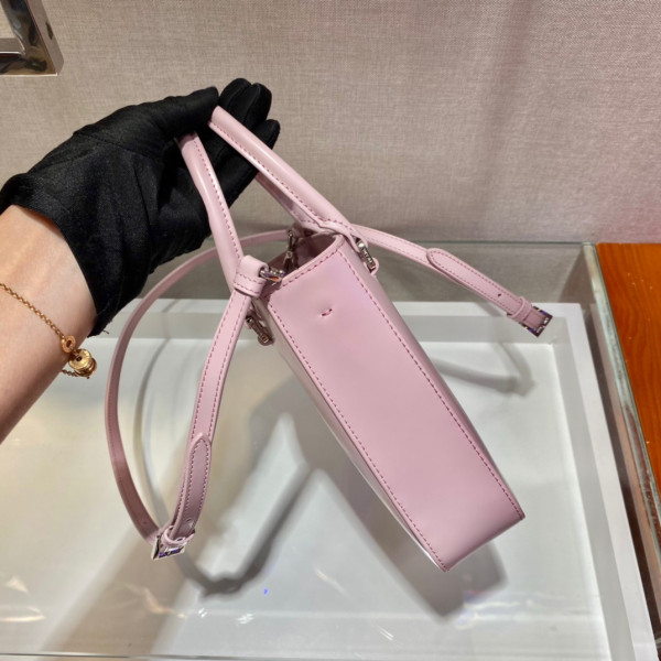 Pra*a small brushed leather tote