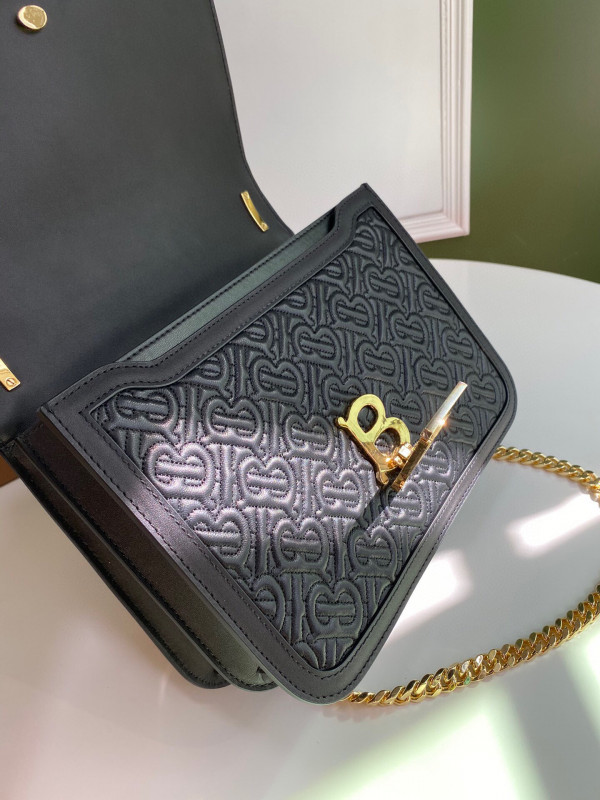 B**rry medium quilted monogram lambskin tb bag