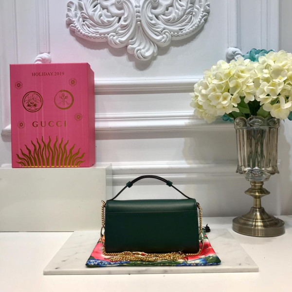 G*u*i zumi smooth leather mini shoulder bag