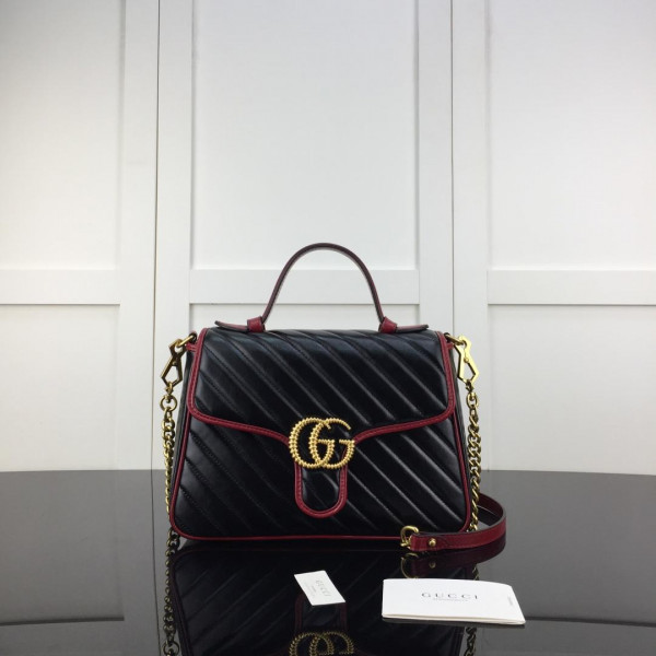 G*u*i gg marmont small top handle bag