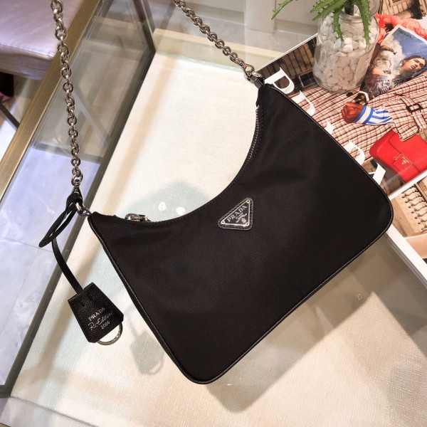 Pra*a nylon hobo bag