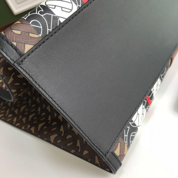 B**rry tmonogram stripe print e-canvas toe bag