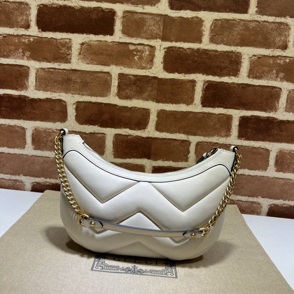 G*u*i gg marmont half-moon-shaped small bag