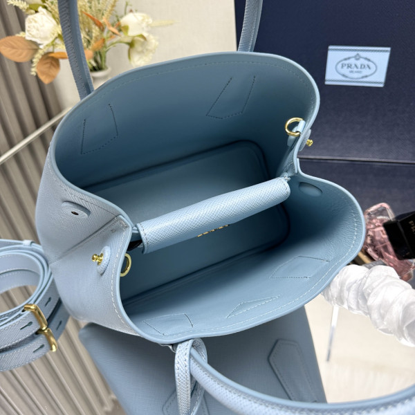 Pra*a small double saffiano leather bag