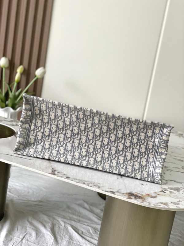 Large Diro Book Tote Grey-42cm